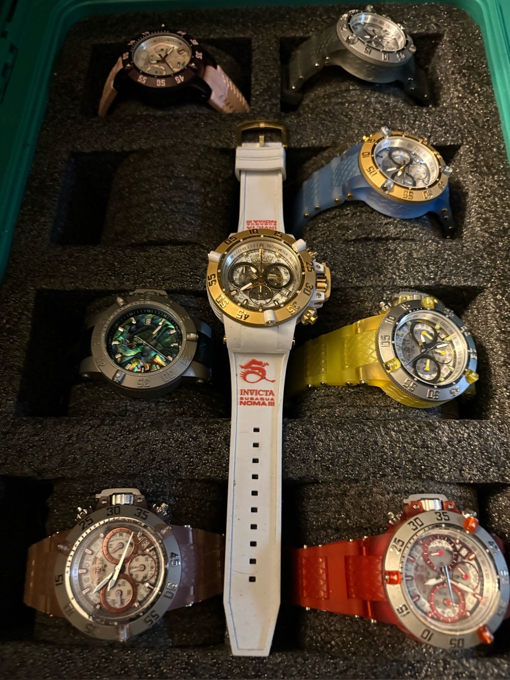 SALE! Invicta Subaqua 8 watch collection with collector case Excellent condition - Picture 8 of 12
